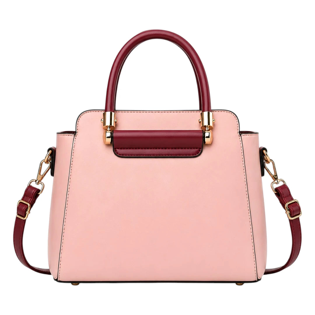 Michael Panes Handbag Trading Inc Women's Elegant Pink Top Handle Satchel Handbag
