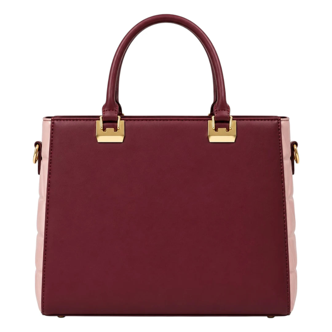 Michael Panes Handbag Trading Inc Women's Pink Structured Satchel Handbag