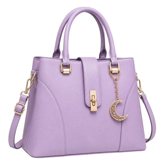 Michael Panes Handbag Trading Inc Women's Purple Top Handle Satchel Handbag