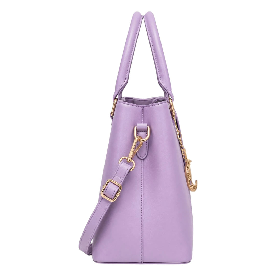 Michael Panes Handbag Trading Inc Women's Purple Top Handle Satchel Handbag