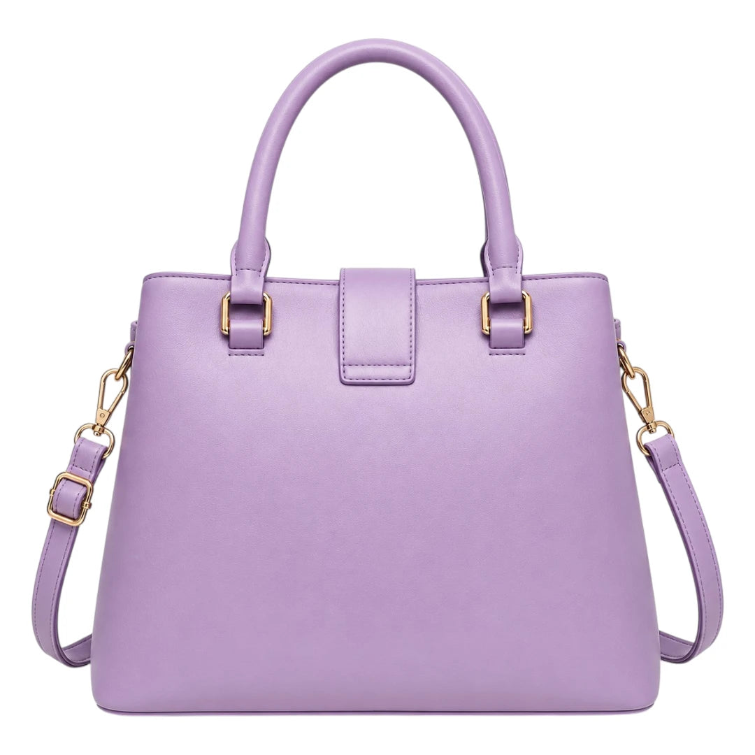 Michael Panes Handbag Trading Inc Women's Purple Top Handle Satchel Handbag