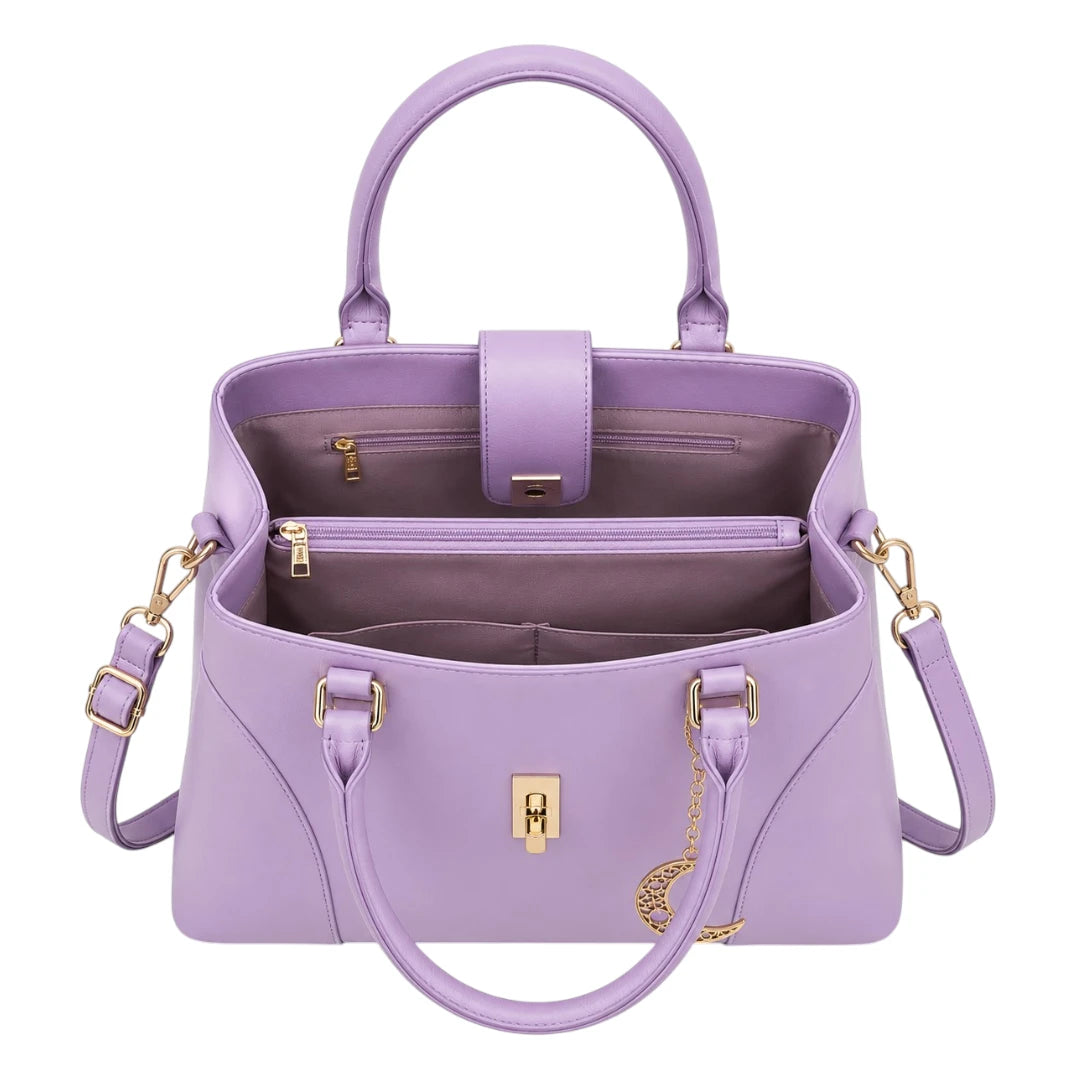 Michael Panes Handbag Trading Inc Women's Purple Top Handle Satchel Handbag