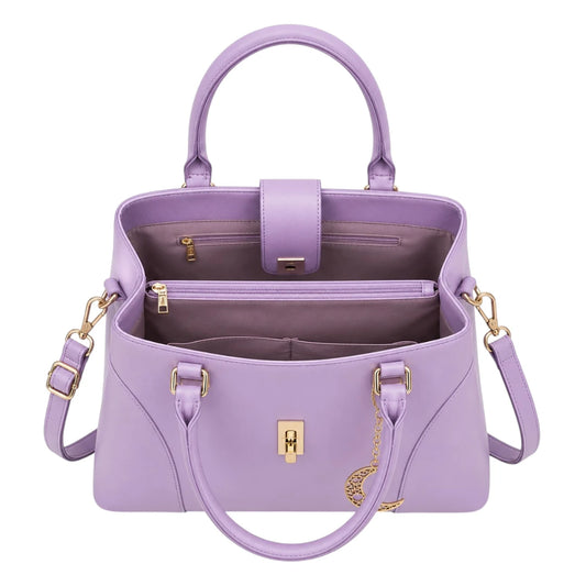 Michael Panes Handbag Trading Inc Women's Purple Top Handle Satchel Handbag